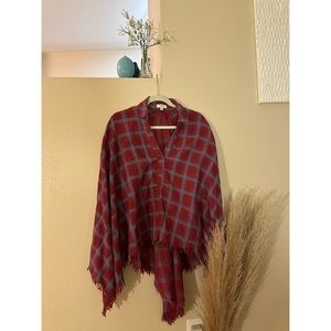 Umgee flannel poncho